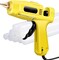 Heavy Duty Hot Glue Gun Kit, 60/100W Dual Power, Includes 14 Premium Glue Sticks (0.43" x 8") - 7 White / 7 Clear, Ideal for Crafts, DIY, Christmas Decorations, Yellow